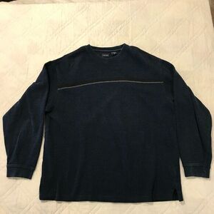 Izod blue long sleeve pull over sweater‎ XL